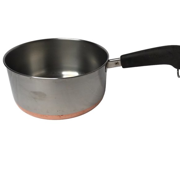 Revere Ware Revereware Large Saucepan 2 Qt 2 Quarts Copper Bottom No Lid - Picture 4 of 12